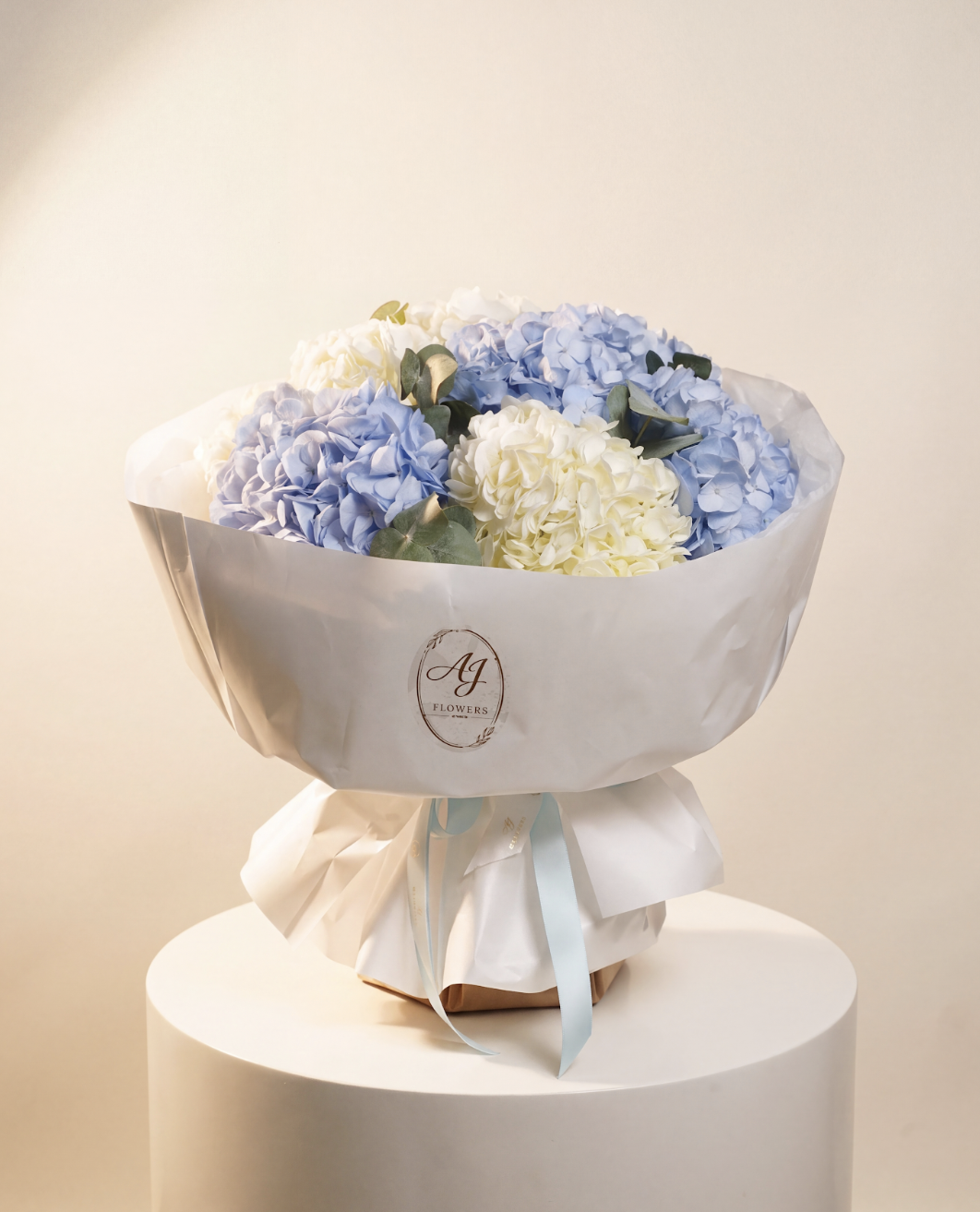 Blue & White Hydrangeas